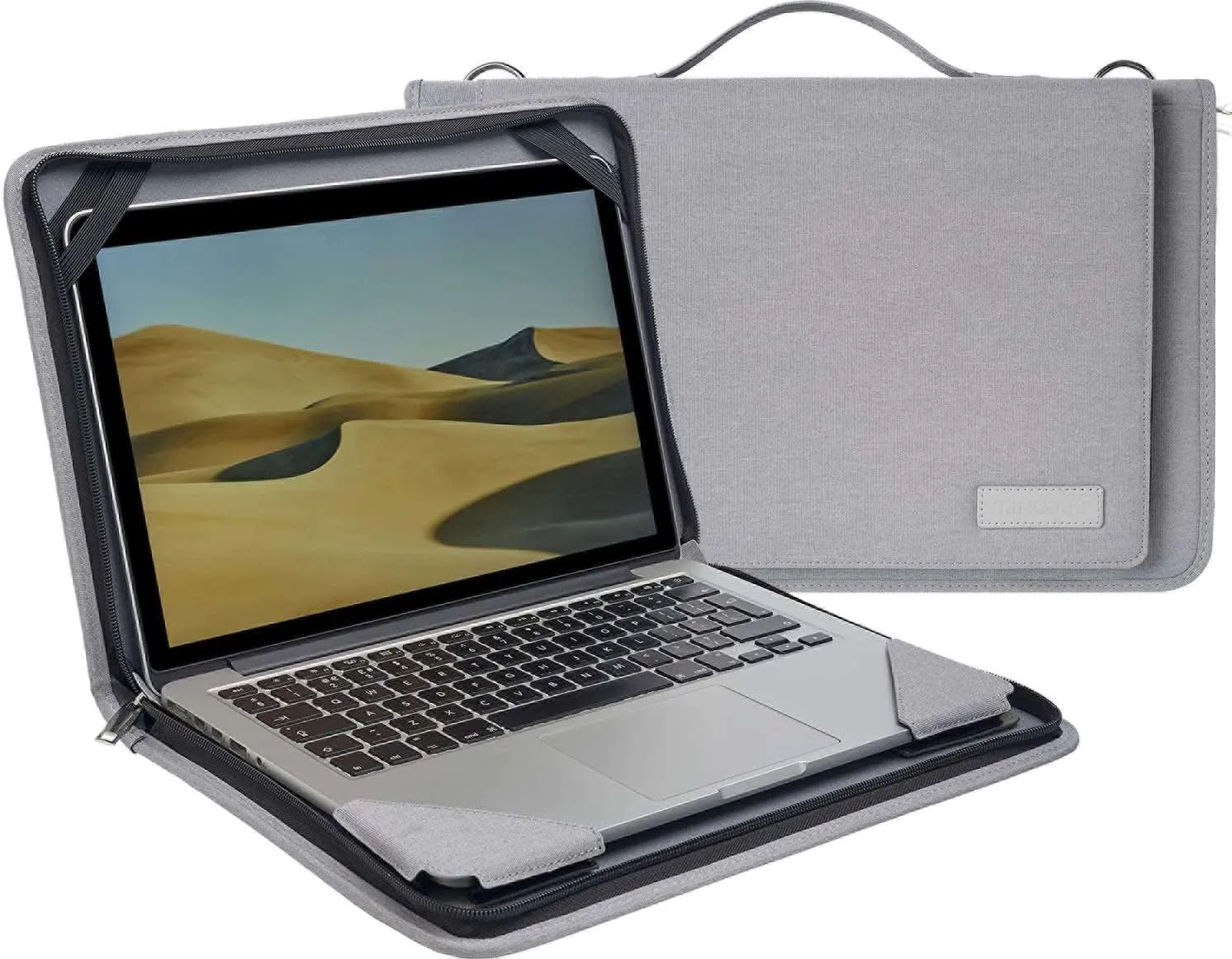 Grey Laptop Messenger Case - Compatible with MSI Summit E13 Flip Evo - A13M 13.4" Laptop