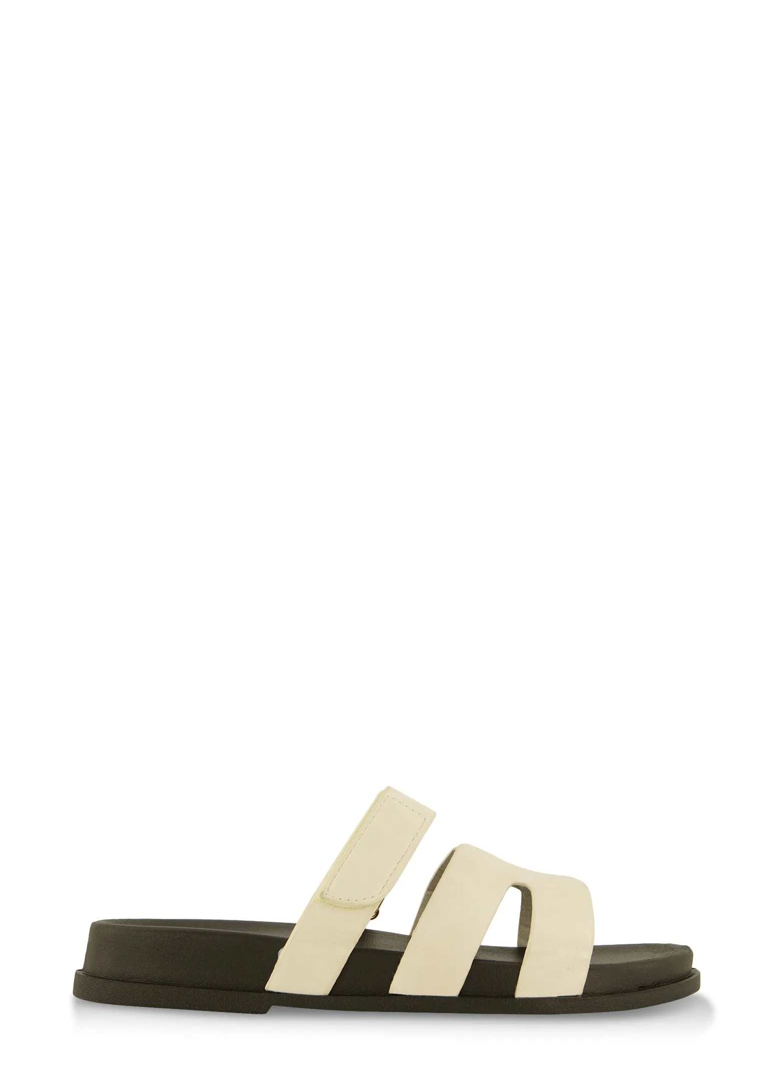 H Band Velcro Slide Sandals