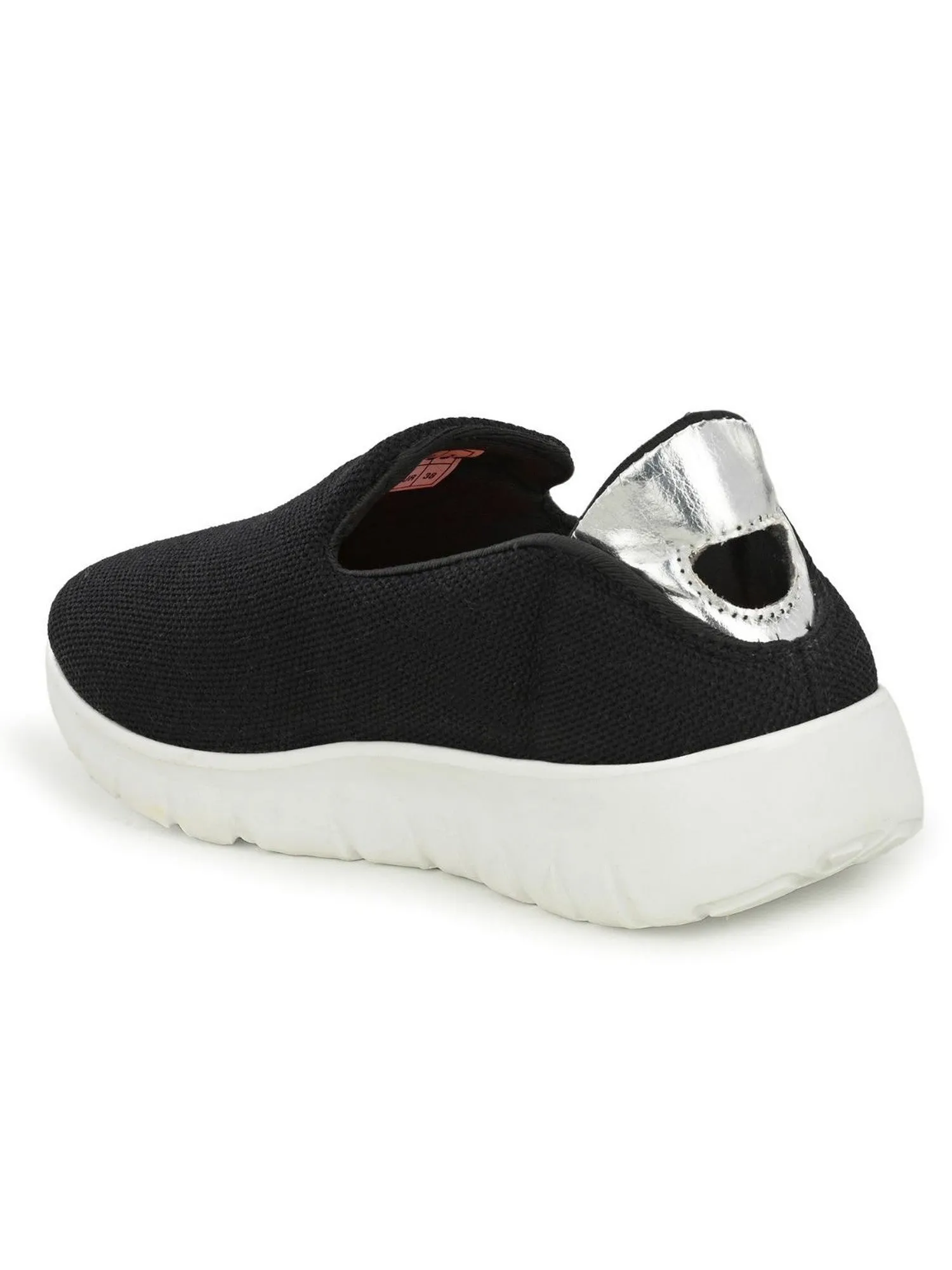 Hirolas® Women Black Mesh Fitness Slip-On Sports_Shoes (HRLWF14BLK)