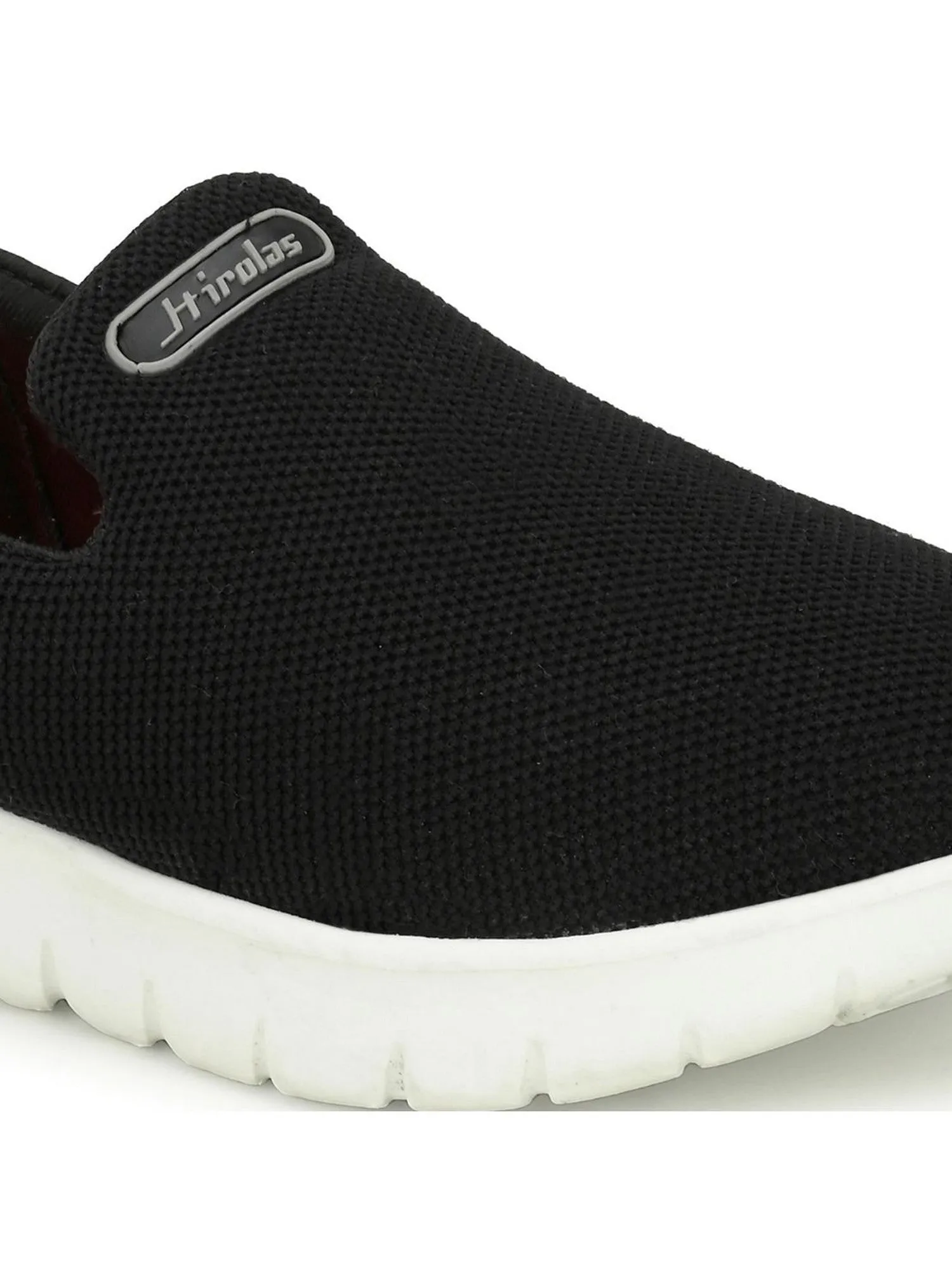Hirolas® Women Black Mesh Fitness Slip-On Sports_Shoes (HRLWF14BLK)