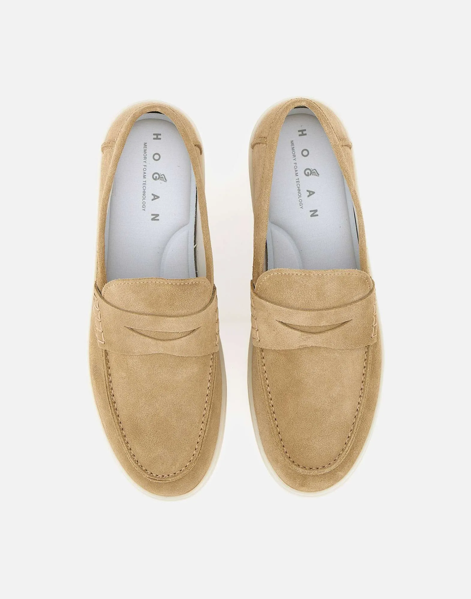 Hogan Cool Sand Suede Loafers