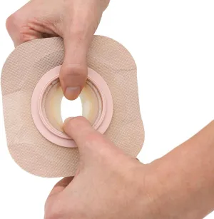 Hollister New Image FormaFlex Up to 1-11/16" Shape-to-Fit Flat Skin Barrier, 2-1/4" Flange, Tape Border, Red