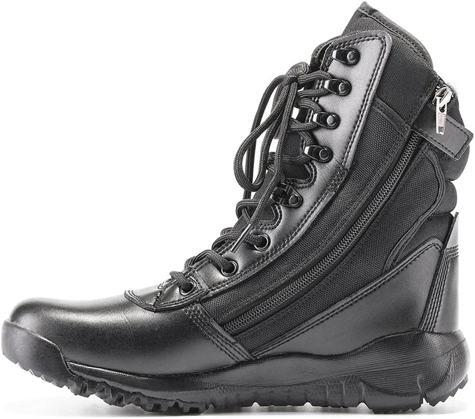 hongrenamz Men's Waterproof Camping Hiking Trekking Boots Ankle High-top