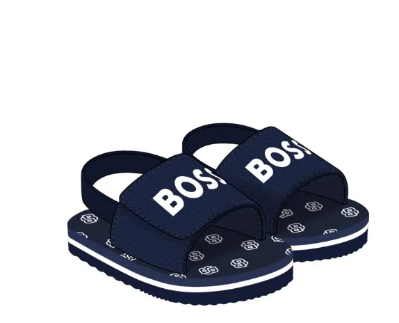 Hugo Boss Navy Baby Slide