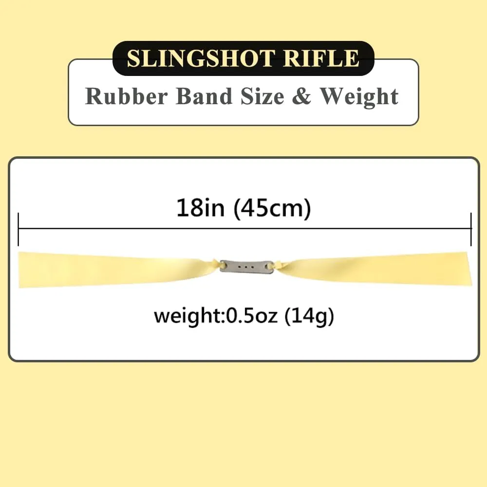 Hunting Slingshot Rifle Bands，5 Pcs Slingshot Replacement Bands Highly Elastic Rubber Bands for Telescopic Rod Slingshot Catapult, Flat Band Slingshots for Adults