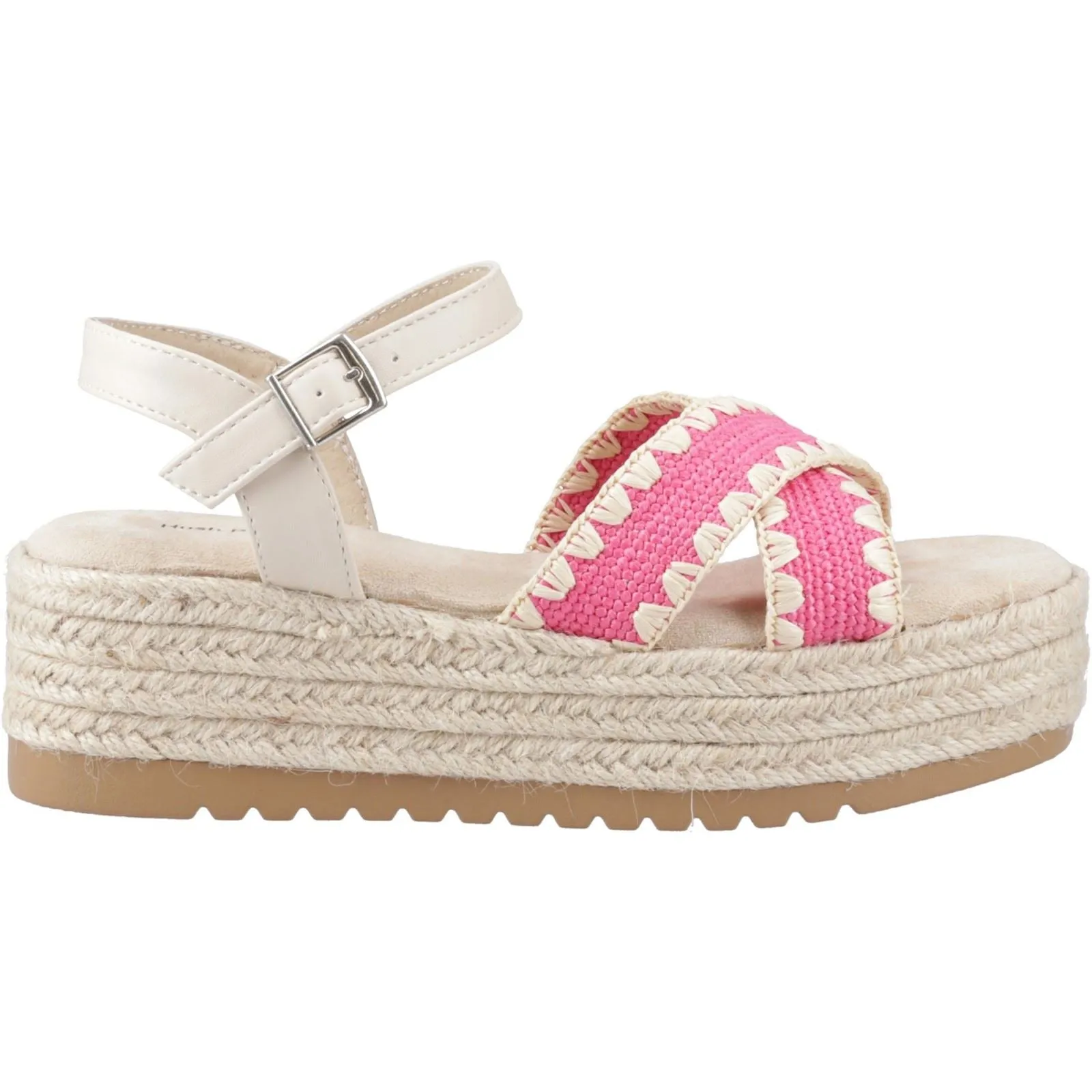 Hush Puppies Jemma Espadrille Polyurethane Women's Fuchsia Sandals