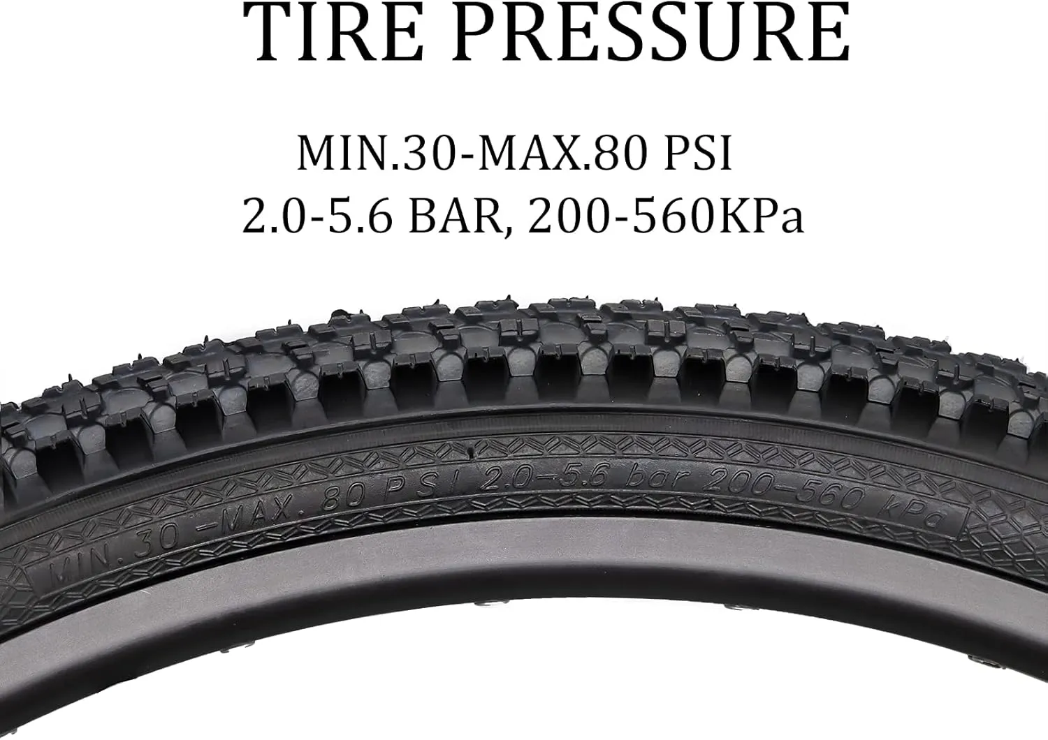 Hycline 2-Pack Mountain Bike Tires Set: 20/24/26/27.5-inch Folding Replacement Puncture-Resistant Bicycle Tires and Pair 20/24/26/27.5-inch Inner Tubes with Tire Levers for MTB Off-Road Bike