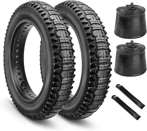 Hycline Ebike Replacement Fat Tire: 20x4.0 Inch Heavy Duty Folding Electric Fat Tires, All-Terrain High-Density Bicycle Tires for Street or Trail Riding