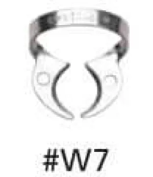 Hygenic #W7 Wingless Flat Jawed, General Purpose, Lower Molar Metal Rubber Dam