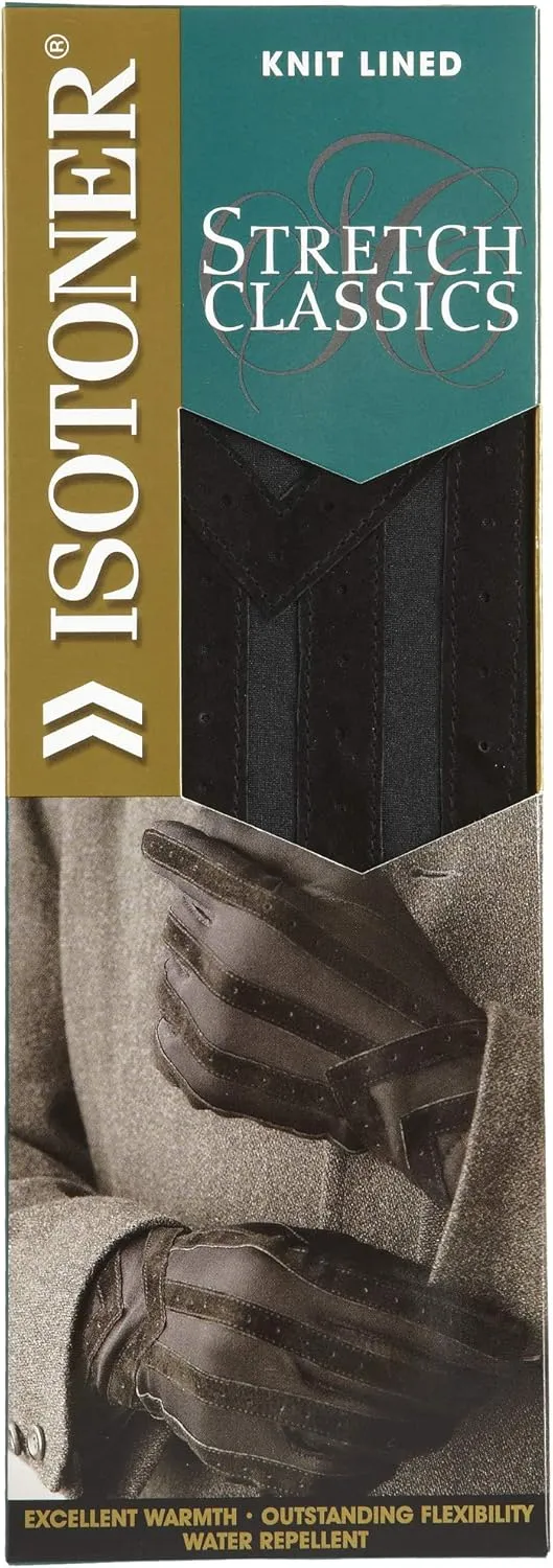 isotoner Signature Men's Gloves, Spandex Stretch with Warm Knit Lining
