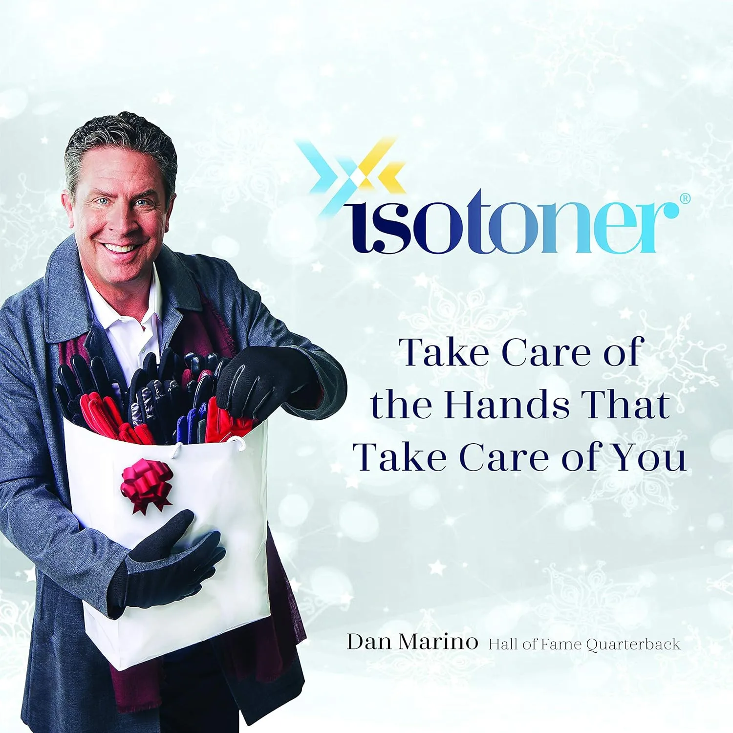 isotoner Signature Men's Gloves, Spandex Stretch with Warm Knit Lining