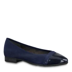 JANA - FLAT POMP - NAVY