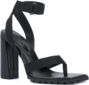 Jessica Simpson Kielne Women's Mixed Media Block Heel Sandals