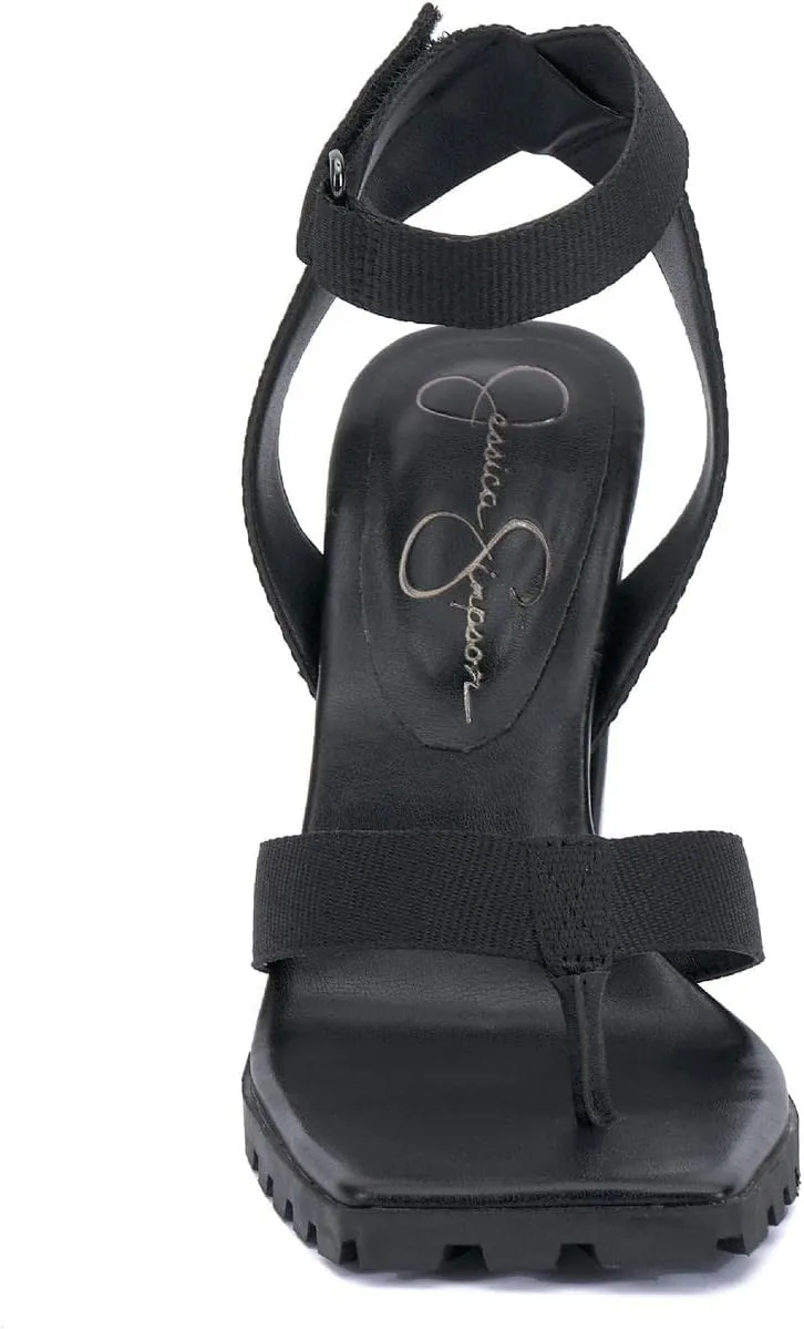 Jessica Simpson Kielne Women's Mixed Media Block Heel Sandals