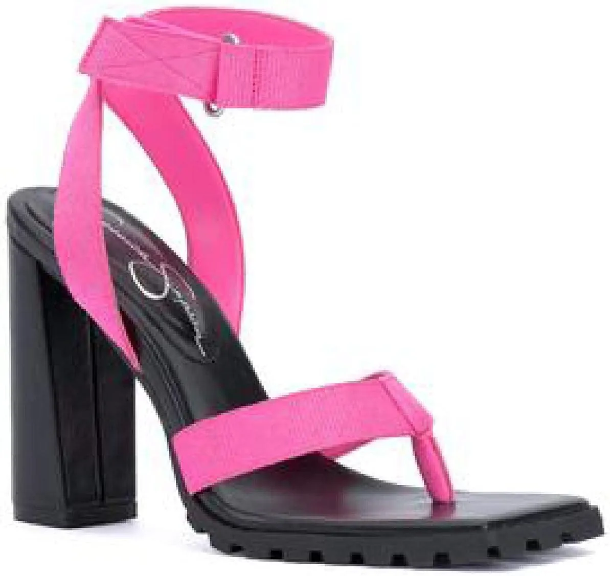 Jessica Simpson Kielne Women's Mixed Media Block Heel Sandals