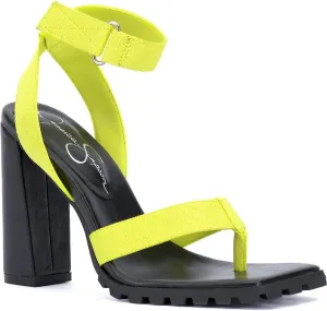 Jessica Simpson Kielne Women's Mixed Media Block Heel Sandals