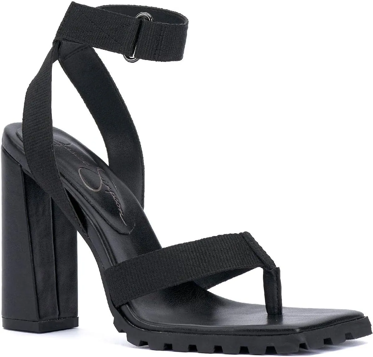 Jessica Simpson Kielne Women's Mixed Media Block Heel Sandals