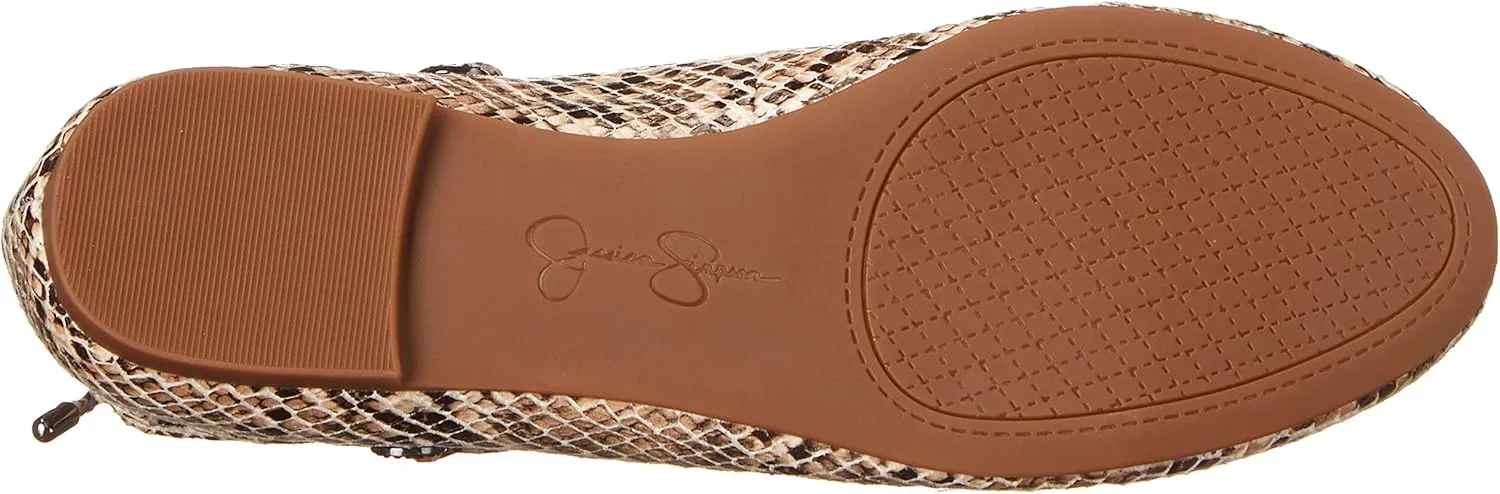 Jessica Simpson Womens Bingley Faux Suede Lace Up Flats