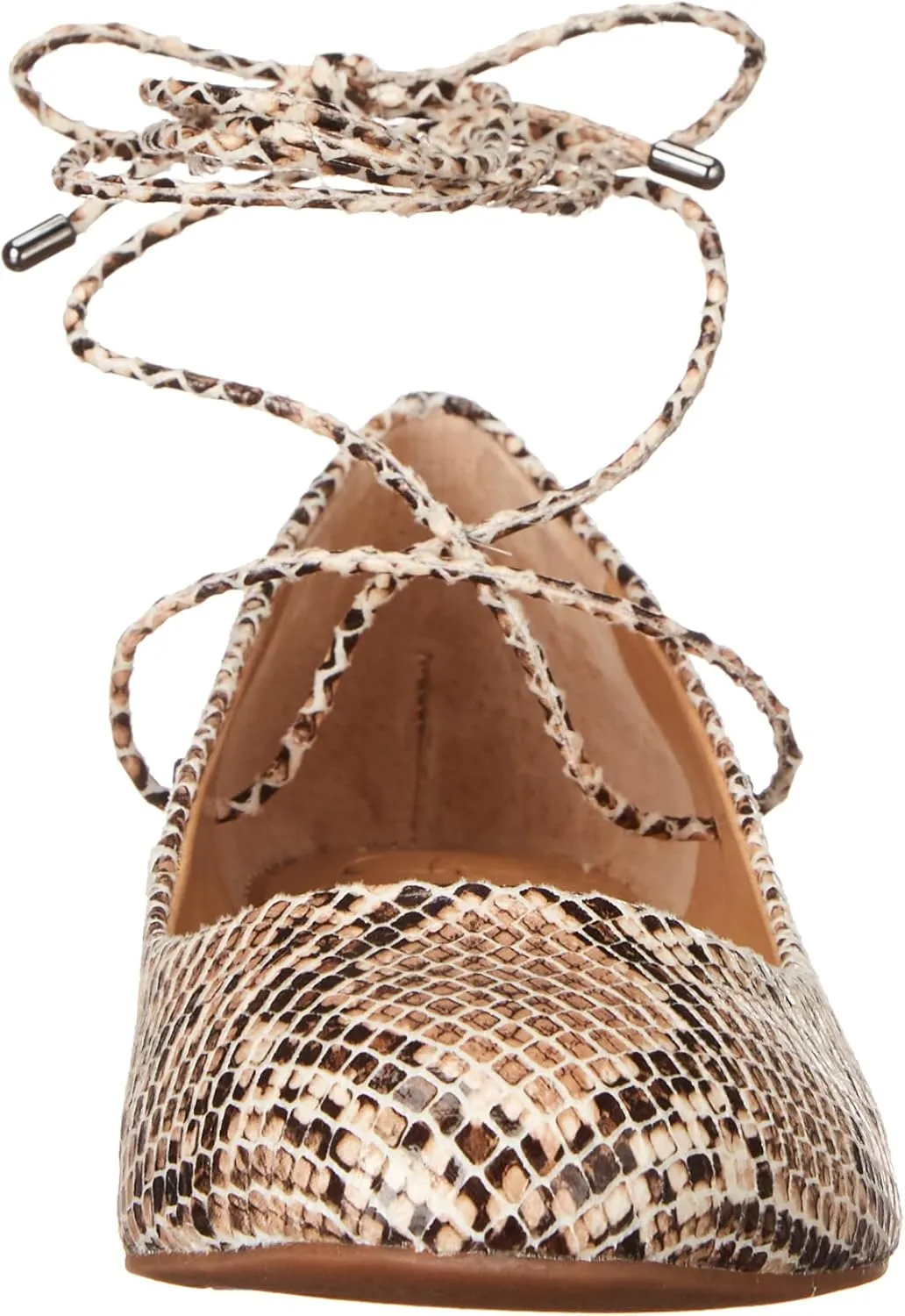 Jessica Simpson Womens Bingley Faux Suede Lace Up Flats