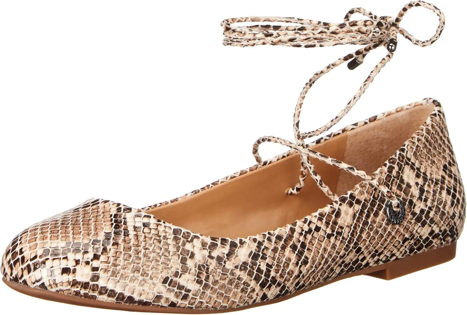 Jessica Simpson Womens Bingley Faux Suede Lace Up Flats