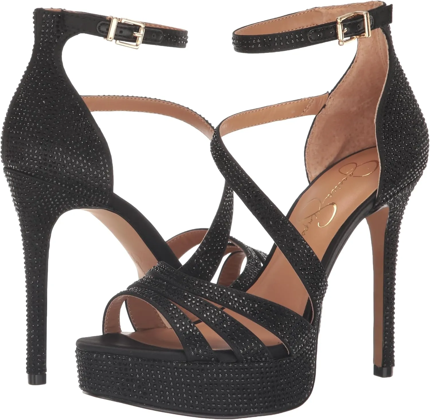 Jessica Simpson Womens Shyremin Metallic Platform Pumps