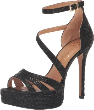 Jessica Simpson Womens Shyremin Metallic Platform Pumps