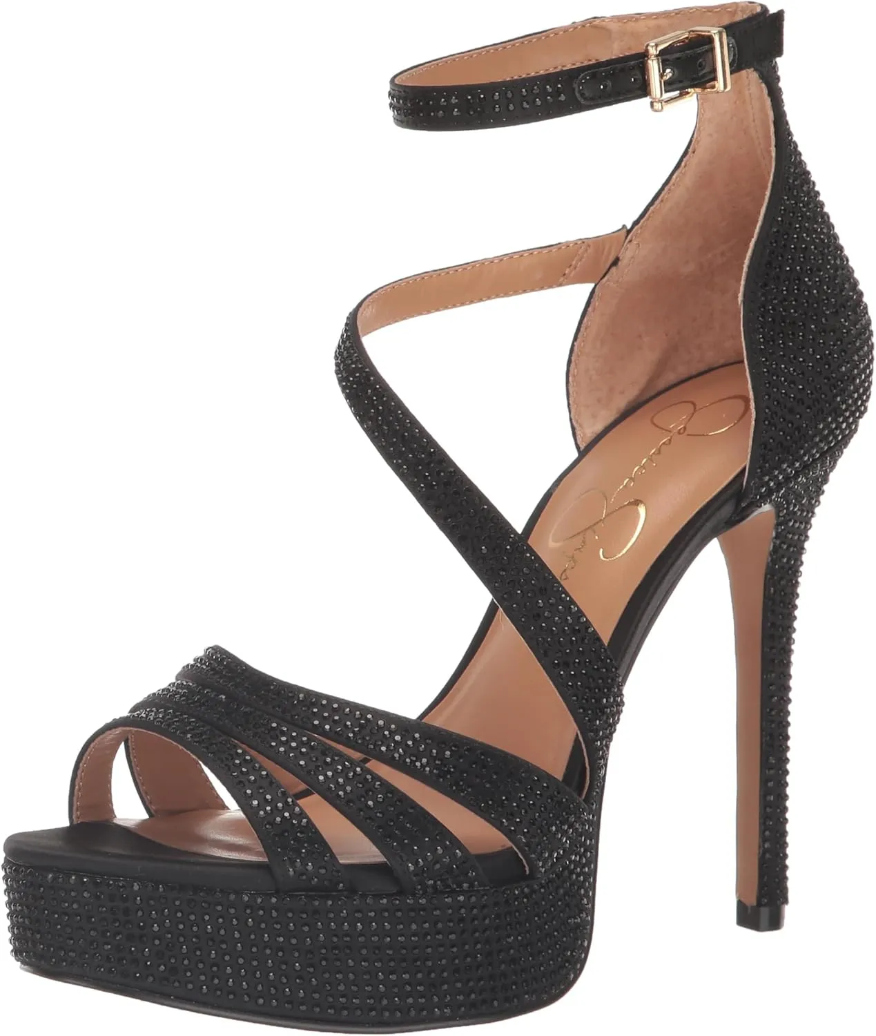 Jessica Simpson Womens Shyremin Metallic Platform Pumps