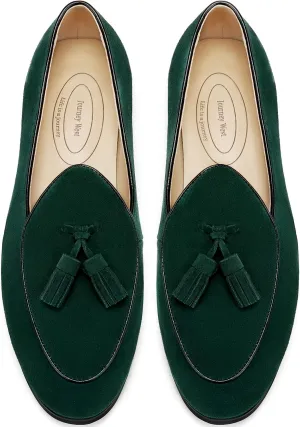 Journey West Men's Vintage Loafers for Men Belgian Loafers Slip-on Loafer Penny Loafer Casual Loafers