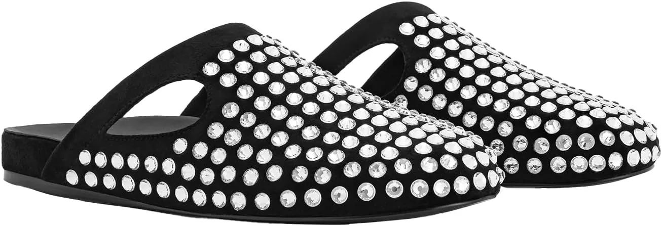 JW PEI Women's Athena Artificial Crystal Flat Mules