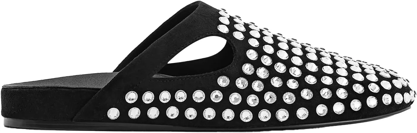 JW PEI Women's Athena Artificial Crystal Flat Mules