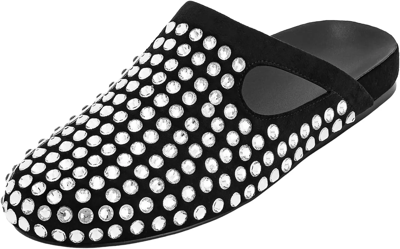 JW PEI Women's Athena Artificial Crystal Flat Mules