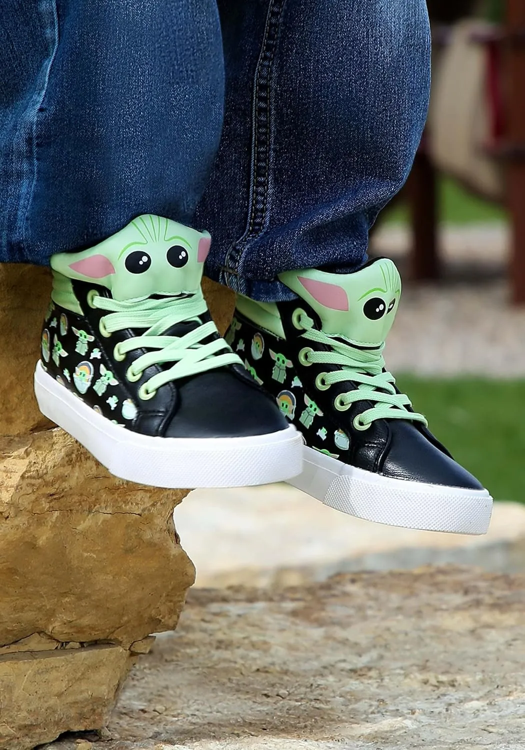 Kid's The Mandalorian The Child Sneakers Grogu High-Top Shoe