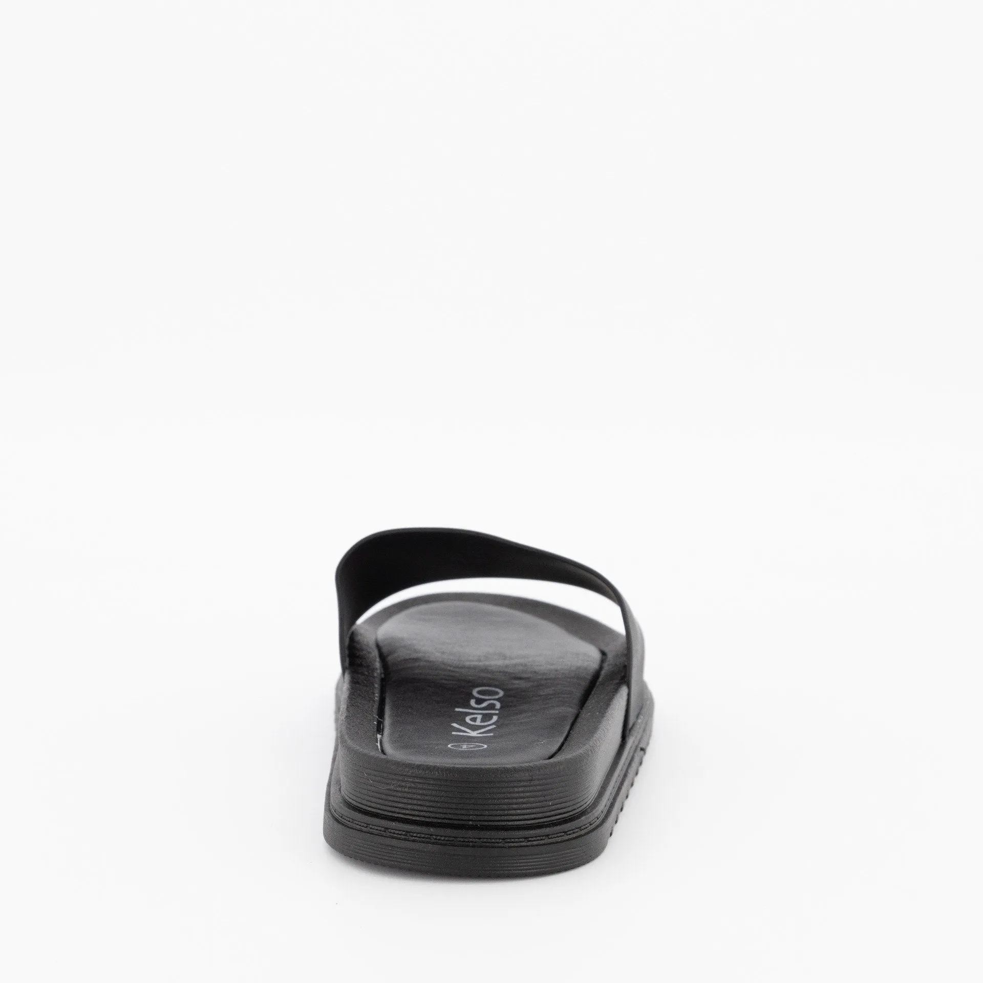 Ladies Moulded Mule Jelly With Padded Insole - Black