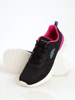 Ladies Skech-Air Dynamight Sneaker - Black