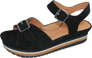L'Amour des Pieds Women's Vardant in Black Kid Suede - size 8 M