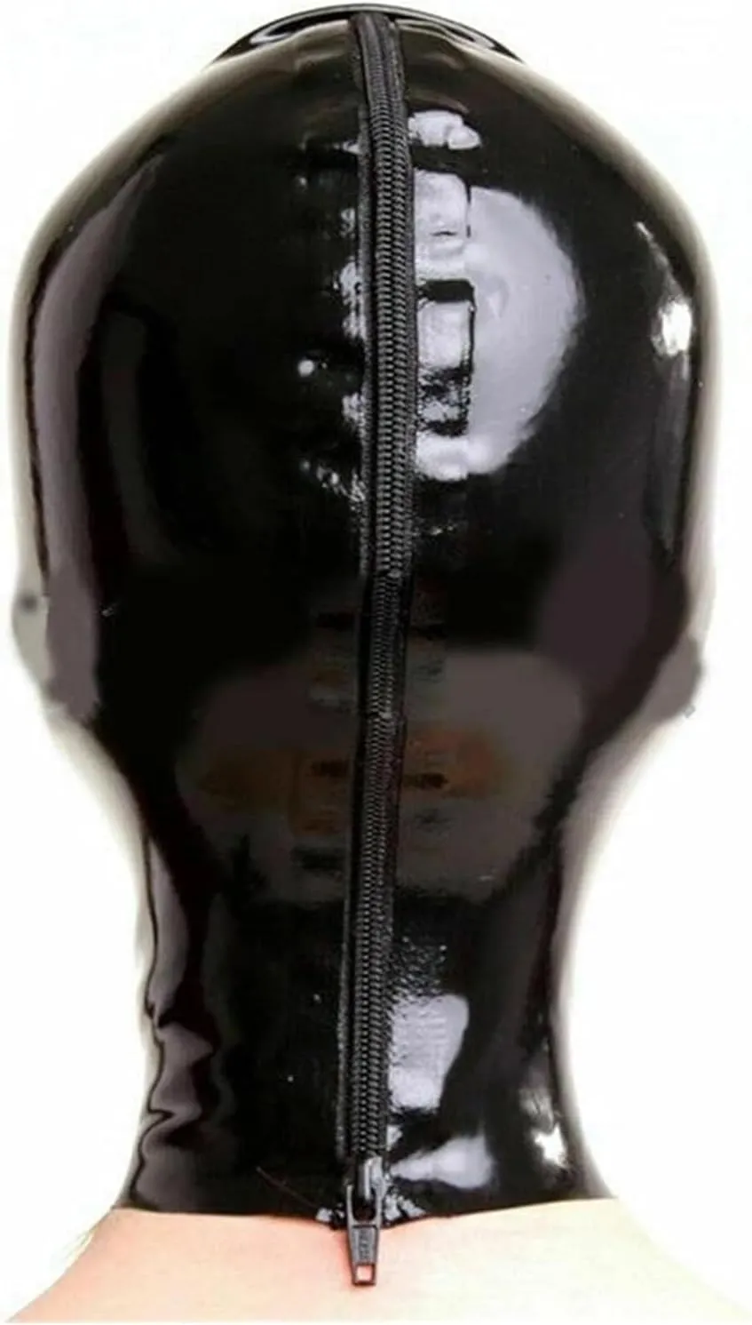 Latex Hood Masks with Mouth plug Full Face Latex Mask For Men Women BDSM Fetish Rubber Cosplay Couples' Gift