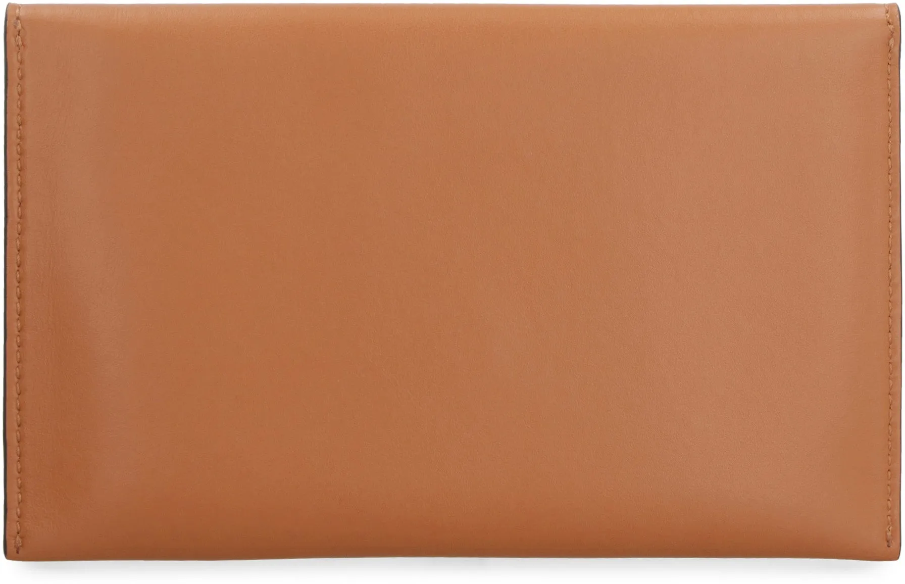 Leather flat pouch