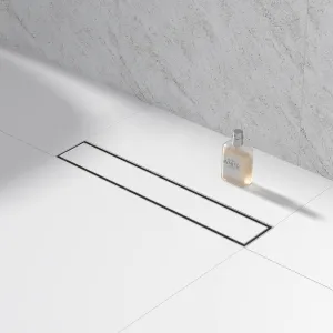 Linear Shower Drain 18", Brushed Floor Drain with Tiled Insert Grate & Hair Strainer, 304 Stainless Steel Bathroom 2-in-1 Tiled in Drain, CUPC Certified (Brushed, 18'')