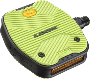 LOOK Cycle - Geo City Grip - MTB Bike Pedals - Flat Pedals - Slip-Proof Safety - Innovative Activ Grip Rubber - Premium High-Performance Urban Bike Pedal - Black