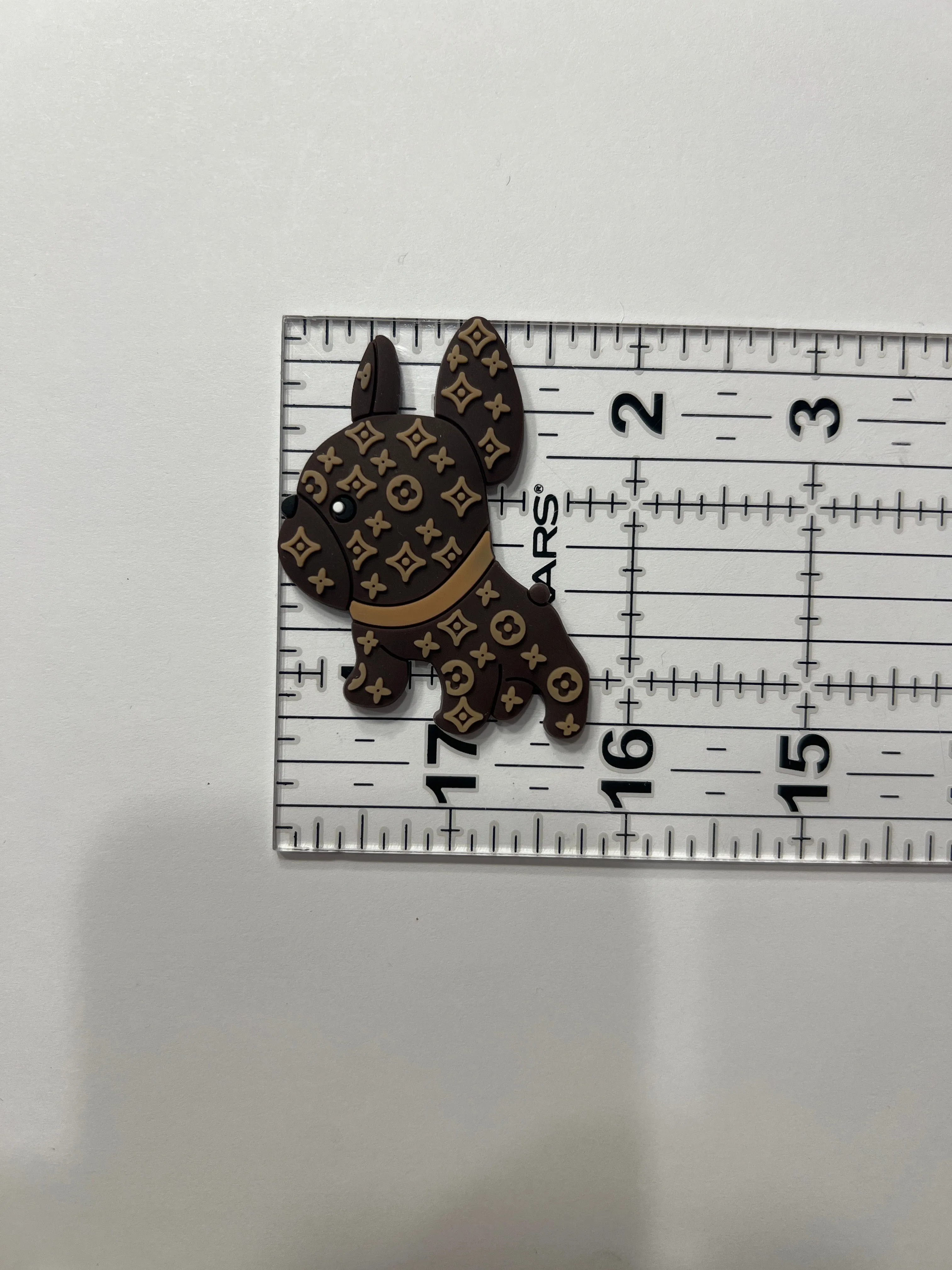 Loui Frenchie Flat Back Charms Mixed Colors