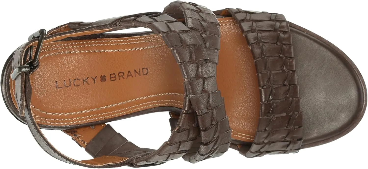 Lucky Brand Women's Dabene Stacked Heel Sandal Heeled