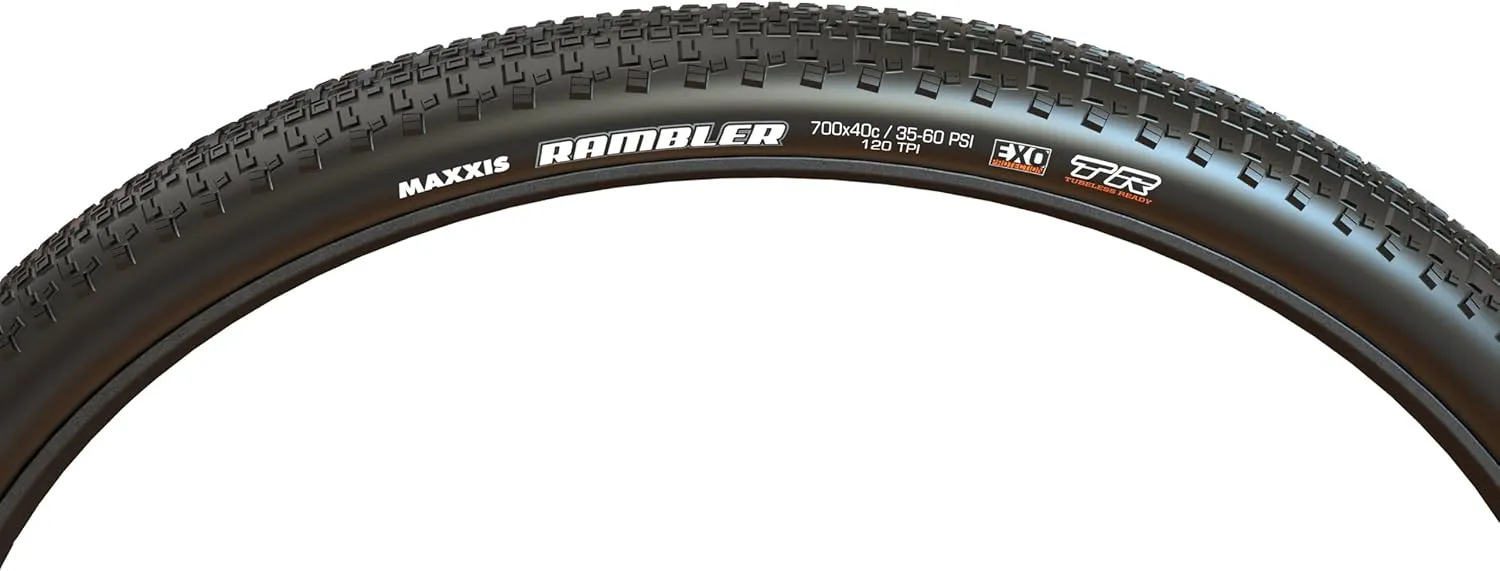 Maxxis Rambler - Dual Compound - 700, 650 - EXO, SilkShield - Tubeless | Do-it-All Gravel Tire