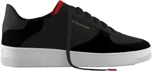 Men's Black Everyday Sneaker - Black Sneakers Shoes for Men - Classic Premium Italian Leather Walking & Casual Fashion Sneakers Shoes with Comfort Lace Up