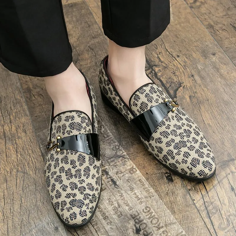Mens Dress Wedding Party Slip On Shoes Glitter Luxury Penny Loafer Driving Shoes Birtish Formal Smoking Slipper Plus Size 38-47