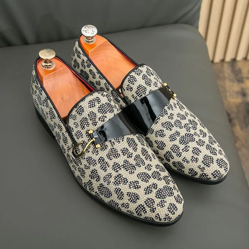 Mens Dress Wedding Party Slip On Shoes Glitter Luxury Penny Loafer Driving Shoes Birtish Formal Smoking Slipper Plus Size 38-47