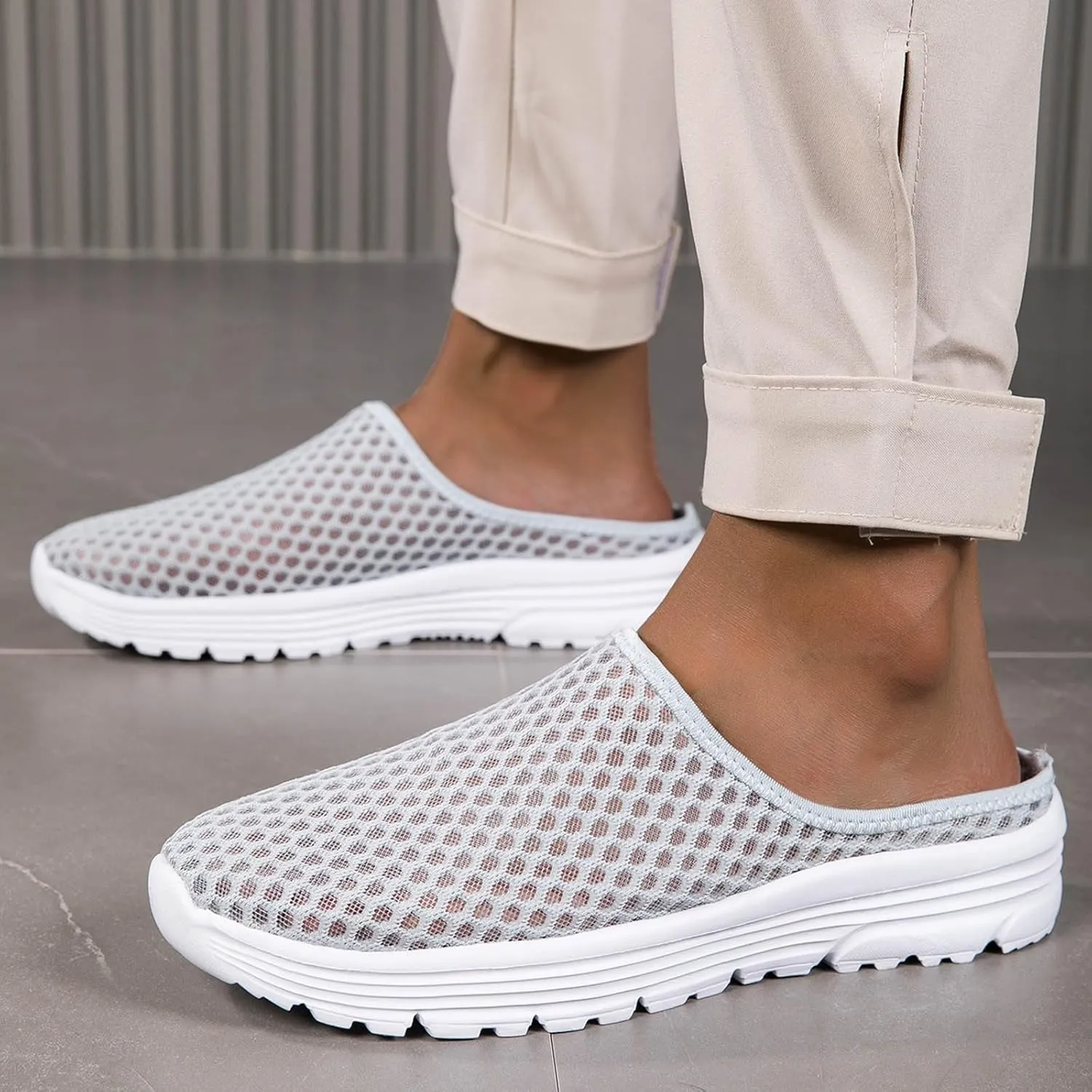 Men's Fashion Sneakers Unisex Lazy Slip On Casual and Comfortable Slippers for Men and Women