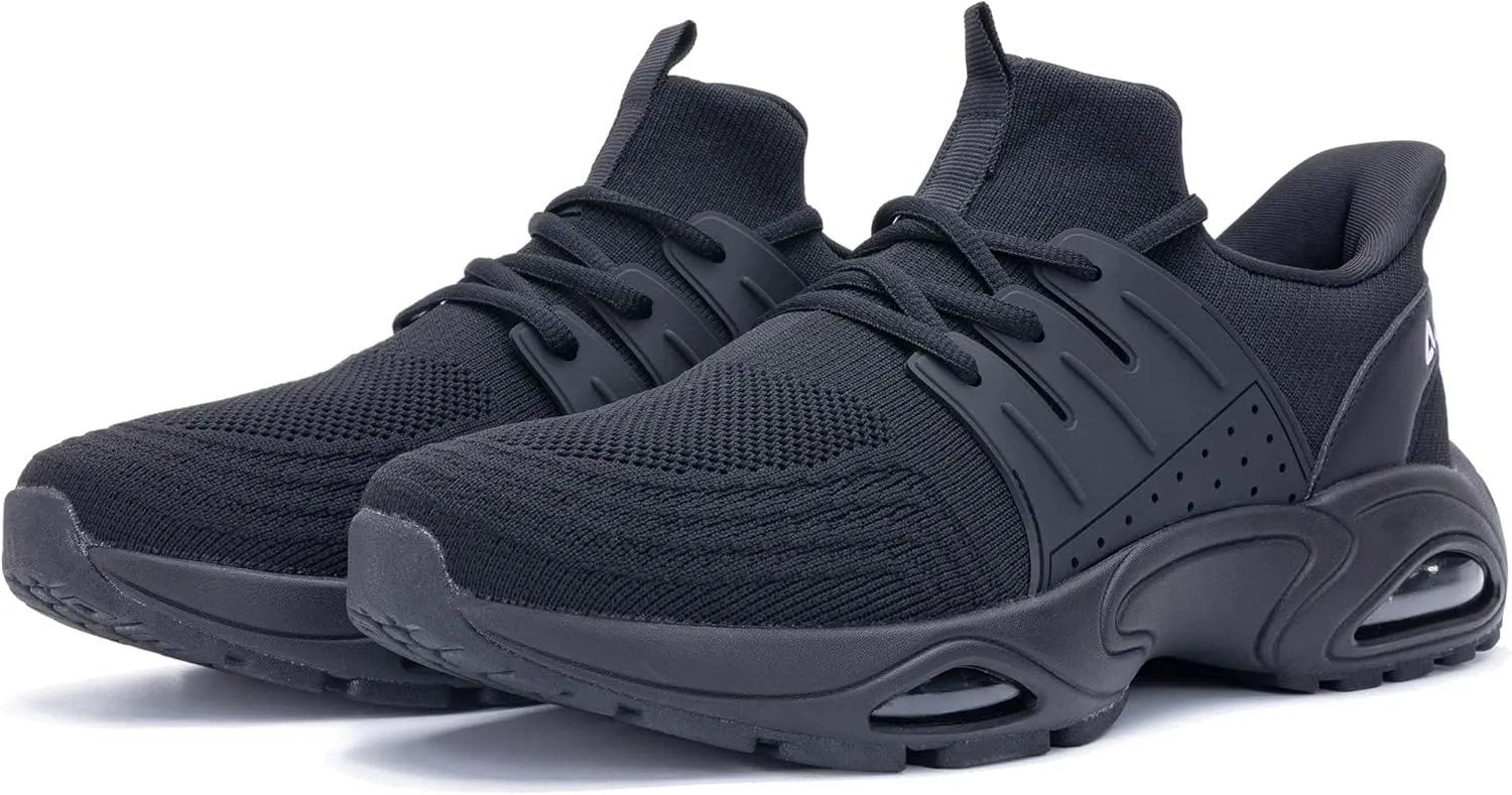 Mens Running Shoes Tennis Walking Sneaker Air Cushion Slip on Shoes for Gym Jogging Fitness Size 8-13