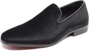 Men's Vintage Velvet Designer Classic Dress Tuxedo Loafers Slip On Shoes SM-03