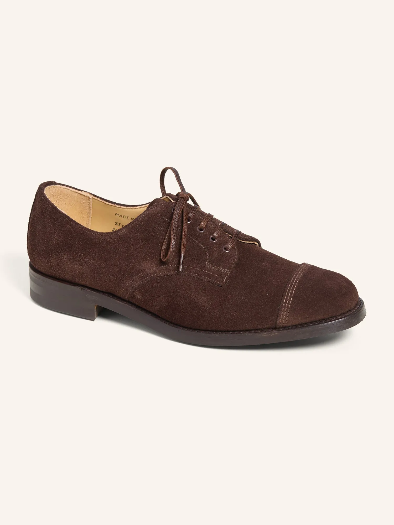 Military Gibson Shoes Mocha Reverse Calf