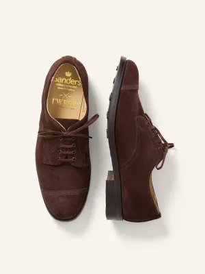 Military Gibson Shoes Mocha Reverse Calf